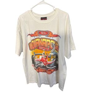 Indianapolis 500 2007 Graphic T Shirt Men XL Race Day Brickyard Authentics